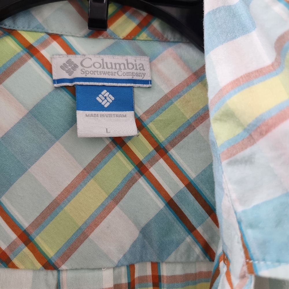 Columbia Womens Vibrant Plaid Button-Down Shirt - Picture 3 of 5